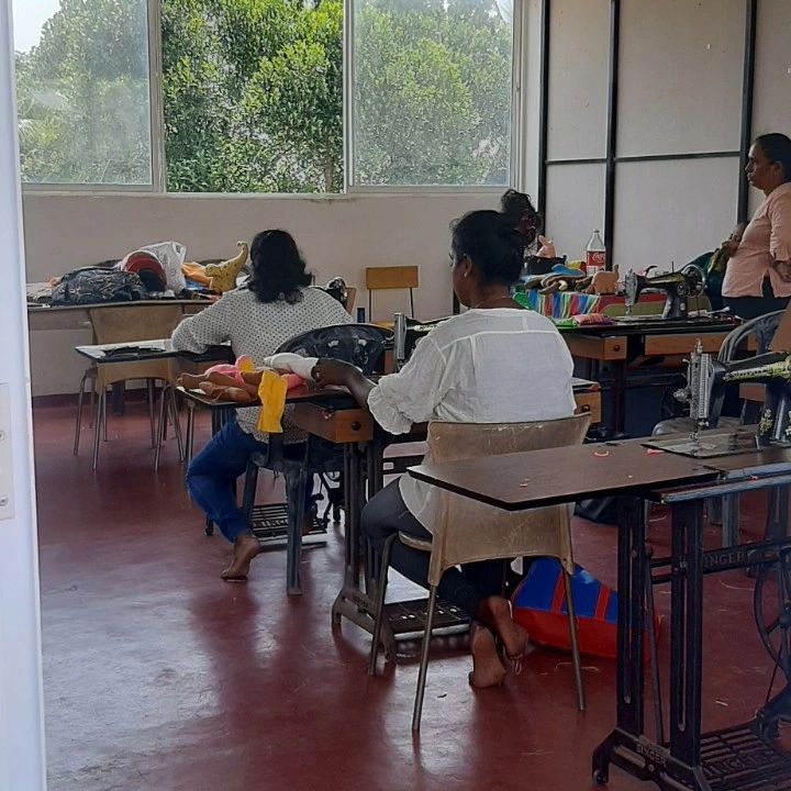 Visit to soft toy manufacturing training center